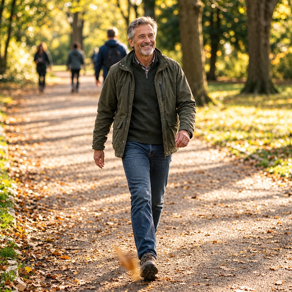 Man walking in the park
