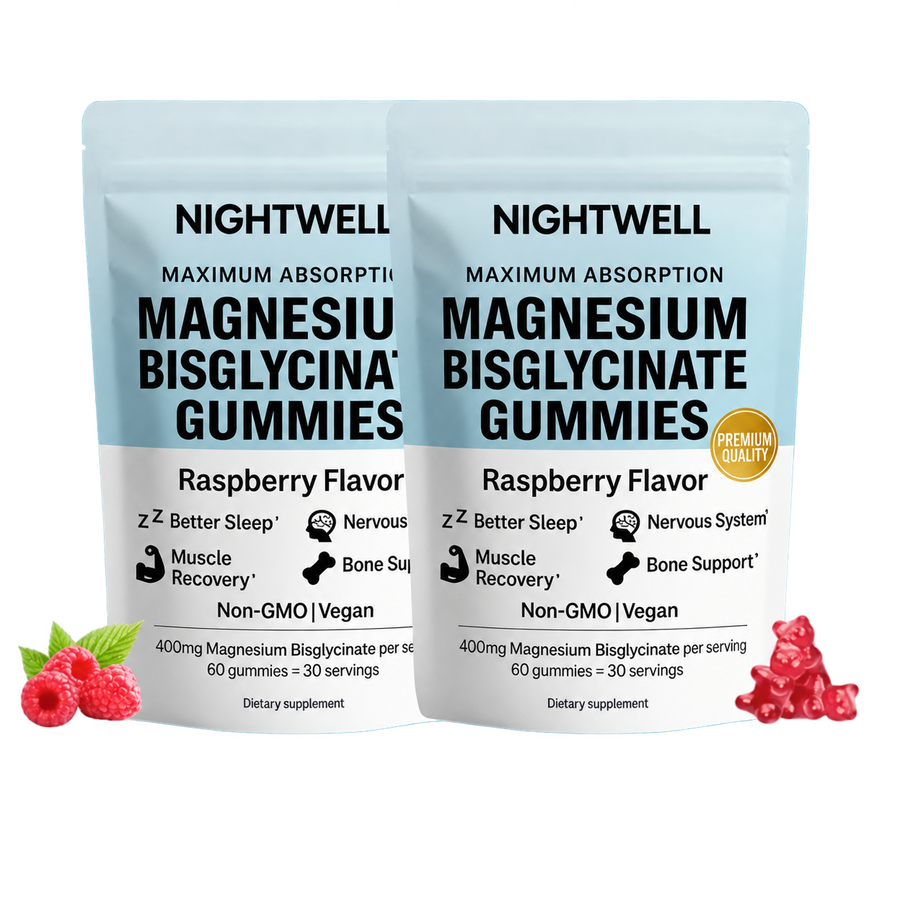 Two Nightwell magnesium bisglycinate gummy bags