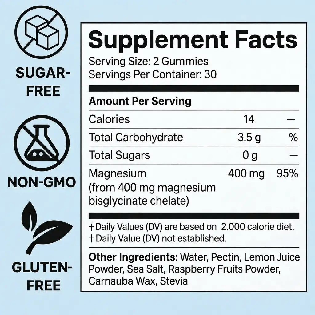 Supplement facts image